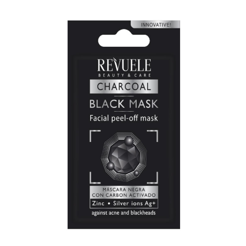 Revuele - Masque facial noir au charbon actif Peel off (15 ml)