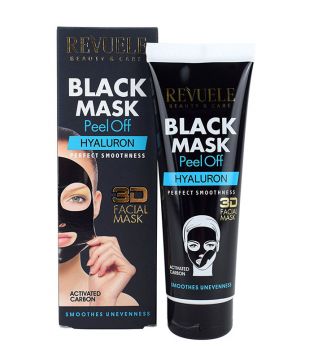 Revuele - Black Mask avec charbon actif - Acide hyaluronique