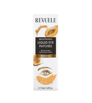 Revuele - Patchs liquides illuminateurs pour le contour des yeux - Papaye