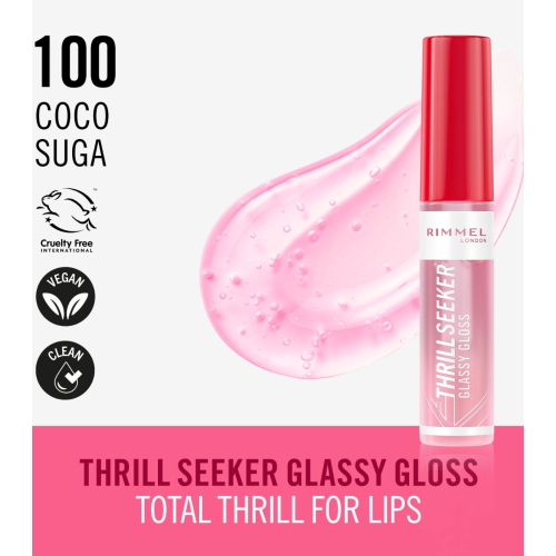 Rimmel London - Brillant à lèvres Thrill Seeker - 100: Coco Suga