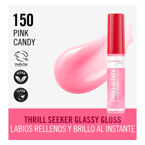 Rimmel London - Brillant à lèvres Thrill Seeker - 150: Pink Candy