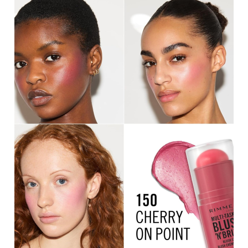 Rimmel London - Blush en stick Multitasker Blush 'N' - 150: Cherry on Point