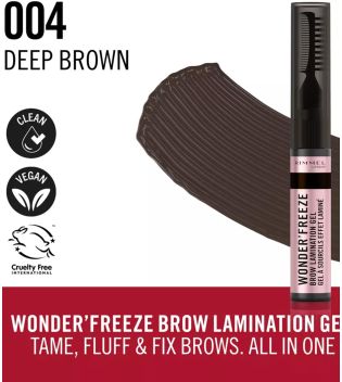 Rimmel London - Gel fixateur pour sourcils Wonder´ Freeze - 004: Deep Brown