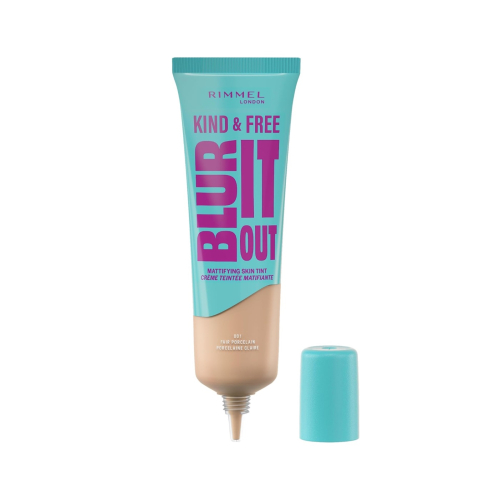 Rimmel London - *Kind & Free* - Fond de teint matifiant Blur It Out - 001: Fair Porcelain