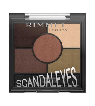 Rimmel London - Palette de fards à paupières Scandaleyes - 002: Brixton brown