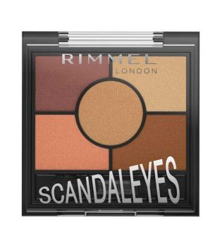 Rimmel London - Palette de fards à paupières Scandaleyes - 005: Sunset Bronze