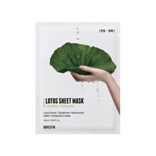 Rovectin - *Calming/sensitive* - Masque apaisant pour le visage Lotus Sheet Mask