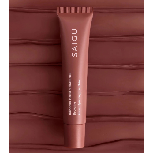 Saigu Cosmetics - Baume à lèvres hydratant effet brillant - Brownie