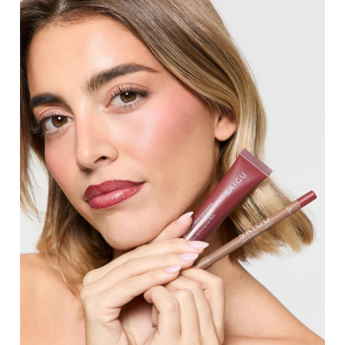 Saigu Cosmetics - Baume à lèvres hydratant effet brillant - Brownie