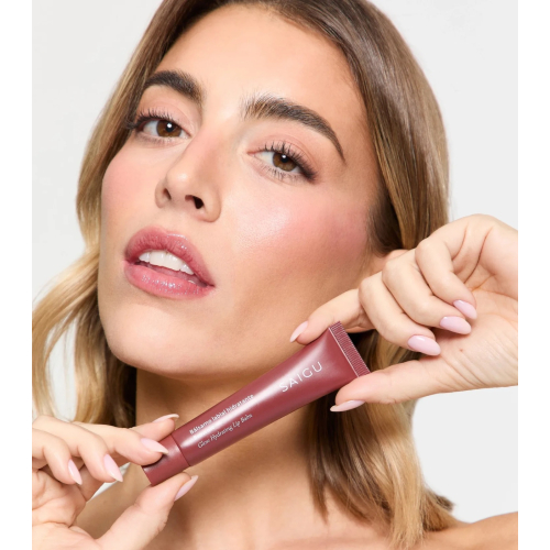 Saigu Cosmetics - Baume à lèvres hydratant effet brillant - Brownie