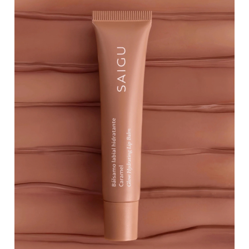 Saigu Cosmetics - Baume à lèvres hydratant effet brillant - Caramel