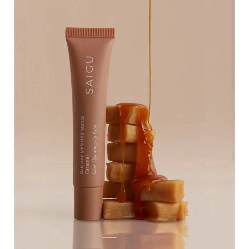 Saigu Cosmetics - Baume à lèvres hydratant effet brillant - Caramel