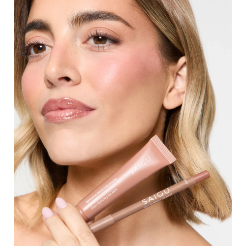 Saigu Cosmetics - Baume à lèvres hydratant effet brillant - Caramel