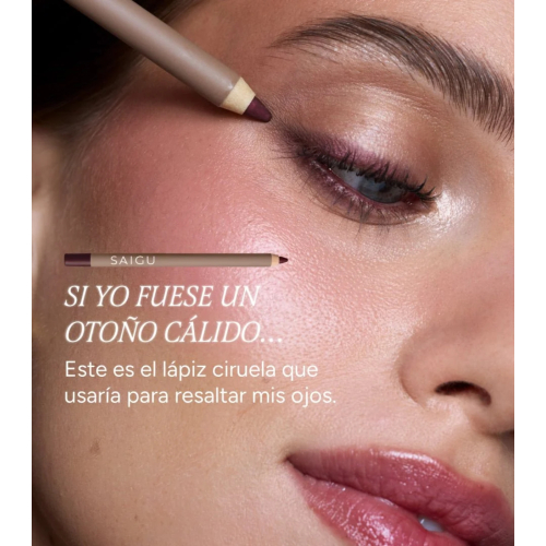 Saigu Cosmetics - *Golden Plum* - Crayon pour les yeux Delineado Infinito - Satin Wine