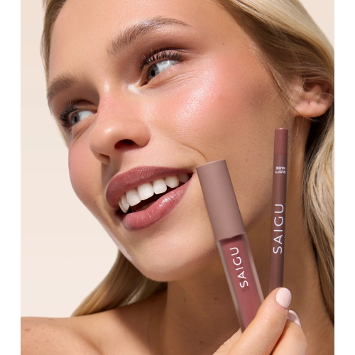 Saigu Cosmetics - Crayon à lèvres soyeux - Dusty Nude