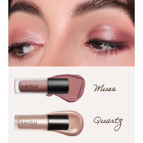 Saigu Cosmetics - Ombre à paupières liquide One Touch Matte - Muse