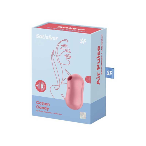Satisfyer - Stimulateur clitoridien Cotton Candy - Rouge