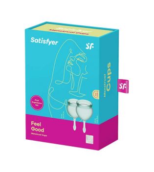 Satisfyer - Kit coupe menstruelle Feel Good (15 + 20 ml) - Vert foncé