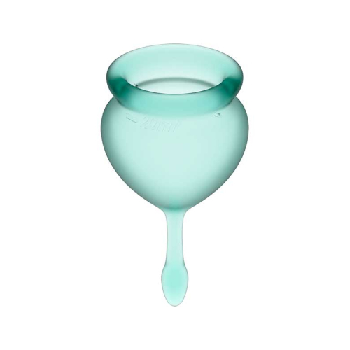Satisfyer - Kit coupe menstruelle Feel Good (15 + 20 ml) - Vert foncé