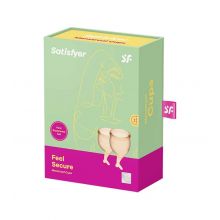 Satisfyer - Kit Coupe Menstruelle Feel Secure (15 + 20 ml) - Orange