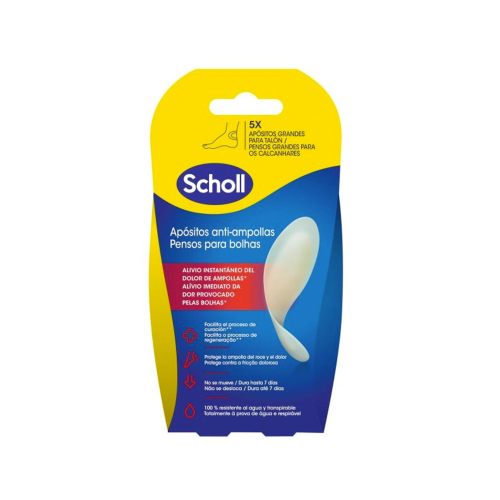Scholl - Grands pansements anti-ampoules pour talons - 5 pièces