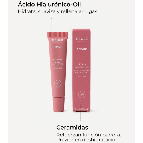 SEGLE - Baume à lèvres aux peptides Repair - Dusty Pink