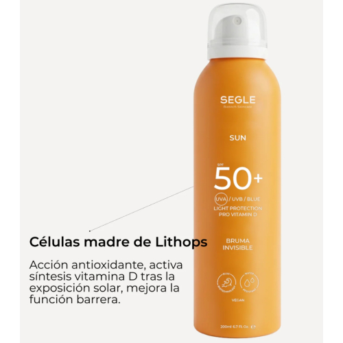 SEGLE - Brume solaire invisible SPF50+ - 200ml