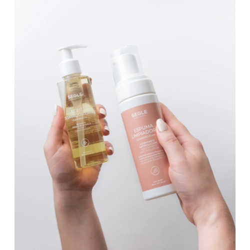 SEGLE - Double pack nettoyant huile démaquillante + mousse nettoyante