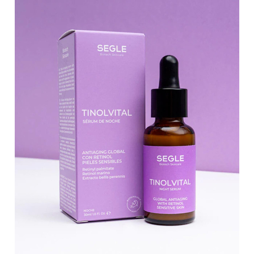 SEGLE - Sérum visage anti-âge nuit Tinolvital - Peau sensible