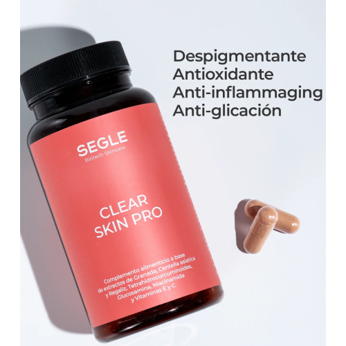 SEGLE - Coffret de 3 compléments alimentaires Clear Skin Pro - 3x60 gélules