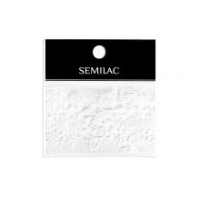 Semilac - Nail art - 22 : White Lace foil