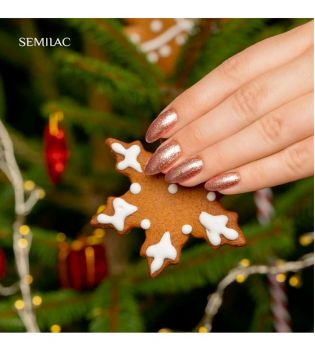 Semilac - Vernis à ongles semi-permanent - 307: Golden Icing