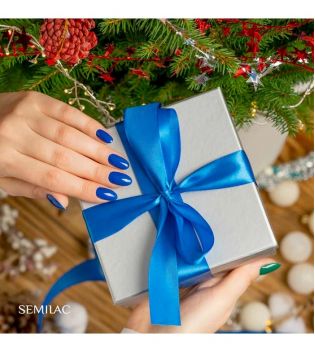 Semilac - Vernis à ongles semi-permanent - 308: Festive Blue