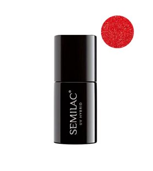 Semilac - Vernis à ongles semi-permanent - 346: Chic Red Glitter