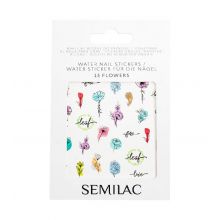 Semilac - Stickers pour ongles à base d'eau - 15 : Flowers