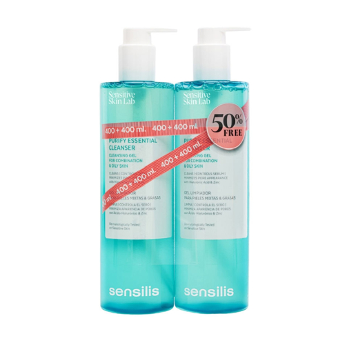 Sensilis - Pack de gel nettoyant purifiant Purify Essential