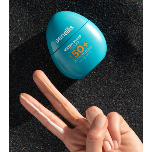 Sensilis - Crème solaire teintée pour le visage Water Fluid SPF50+