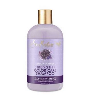 Shea Moisture - Shampooing de protection de la couleur Strength + Color Care - Eau de riz pourpre