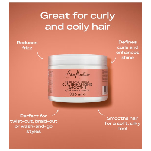 Shea Moisture - Crème Définissante de Boucles Curl Enhancing Smoothie - Coconut & Hibiscus