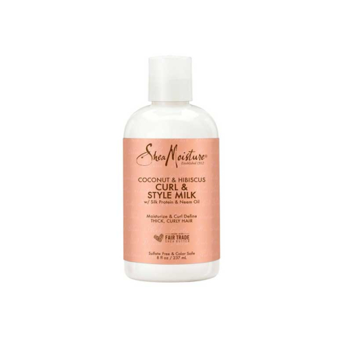 Shea Moisture - Crème coiffante Curl & Style Milk - Noix de coco et hibiscus