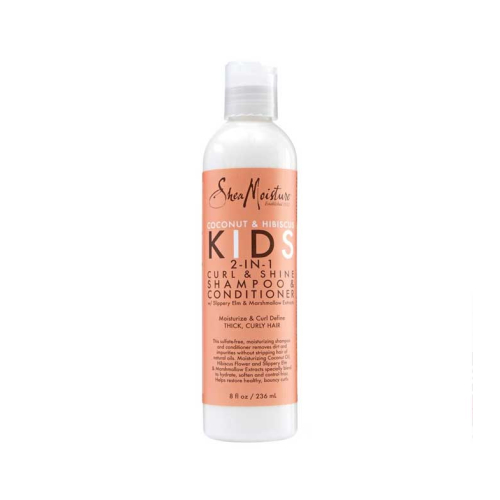 Shea Moisture - *Kids* -  Shampooing et revitalisant 2-en-1 Curl & Shine - Noix de coco et hibiscus