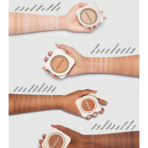 SHEGLAM - Fond de teint poudre haute couvrance Skin-Focus - Linen