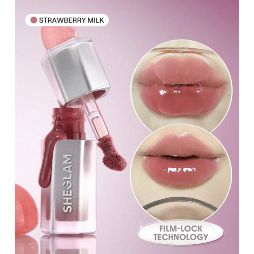 SHEGLAM - Brillant à lèvres Glass Lock Air - Strawberry Milk