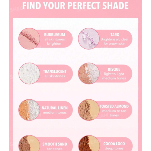 SHEGLAM - Poudre fixante pour le visage et le contour Insta-Ready - Bubblegum