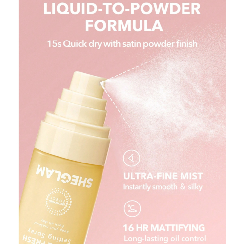 SHEGLAM - Spray fixateur de maquillage Matte Fresh
