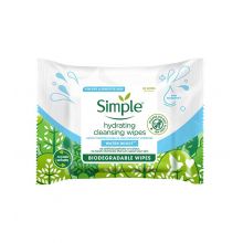 Simple - Lingettes nettoyantes hydratantes Water Boost