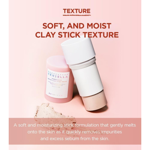 SKIN1004. - *Poremizing* - Masque visage à l'argile Centella de Madagascar Quick Clay Stick Mask