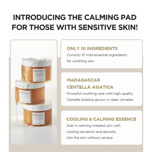 SKIN1004 - Lotion tonique visage en format pad à la Centella Asiatica de Madagascar - 70 unités