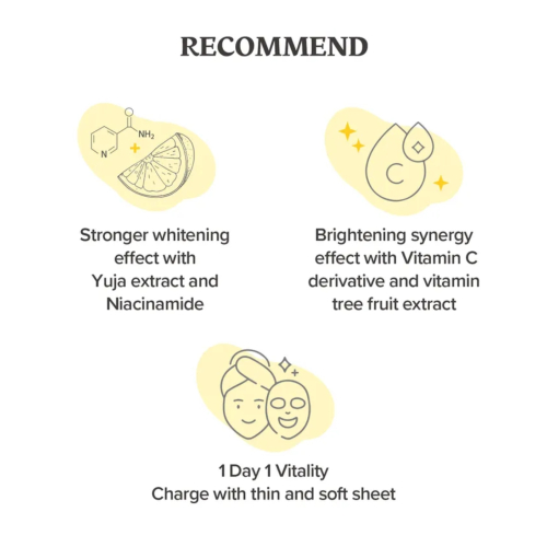 Skinfood - Masque visage quotidien Yuja C Vita - 30 pièces