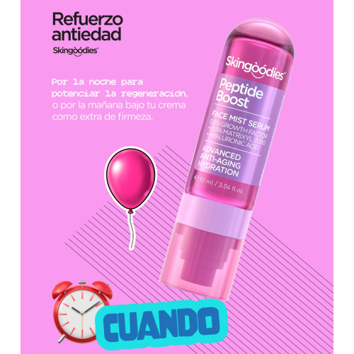 Skingoodies - Sérum brume anti-âge pour le visage - Peptide Boost